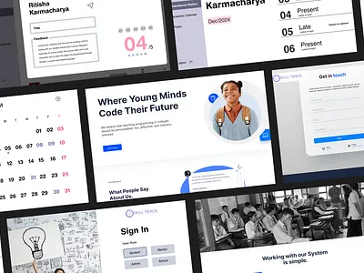Skill Track(now skillsprint) – Web App Design figma ui web desing