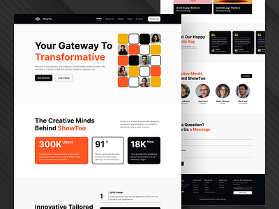 ShowToo Digital Agency agency business company landing page portfolio seo ui ux web web design website