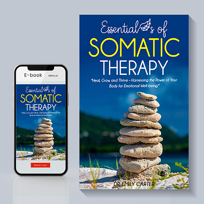 Essentials of Somatic Therapy Book Cover Design banner ebookcover flyer graphic design logo poster