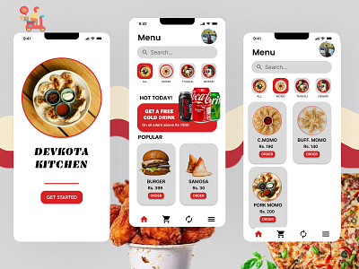 Restaurant App design app design branding food graphic design promote restaurant ui uiux