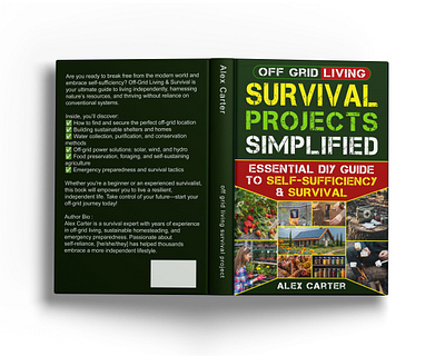 Off Grid Living Survival Projects adobedesign bookcoverdesign bookdesign bushcraft coverart creativedesign designinspiration graphicdesign homesteading illustration offgridliving outdoorlife prepping printdesign selfsufficiency survivalguide sustainableliving typography visualstorytelling wildernesssurvival