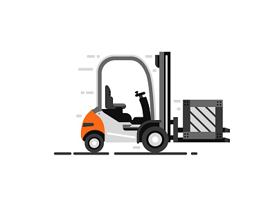 Forklift (STILL) 2d box drive emission flat forklift move still transport