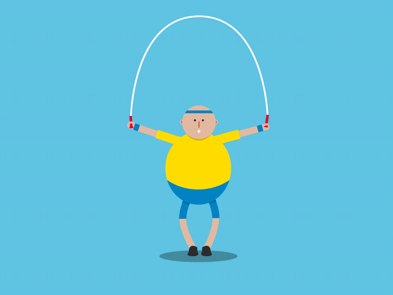 Let's jump ! animation corde à sauter gif jump rope naco
