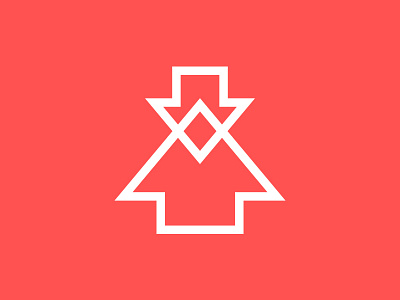 Proposed logo for a content pinning product branding design logo product design red