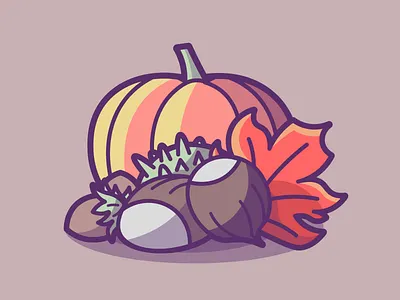 Autumn / fall autumn chestnut end of summer fall fruits hazelnut leaf nuts pumpkin seasons vegetables