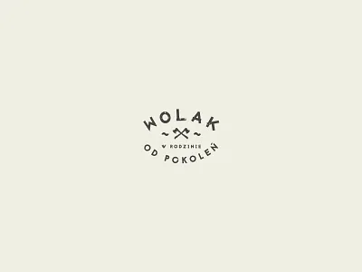 Wolak brand company familly identity logo wolak