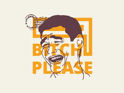 Bitch Please - 9 gag 9 9gag bitch face fun funny meme please stamp troll yellow