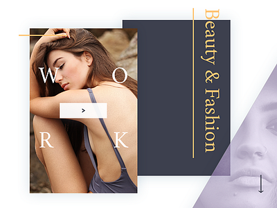 Gallery brand fashion interface photographer typography ui ux web design