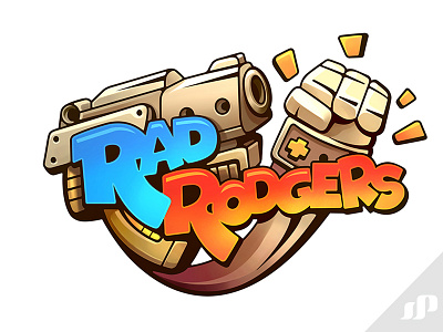 3D Realms - Rad Rodgers 3drealms game art icons logo punchevdotcom ui ux