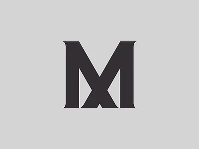 Modernist branding identity letterform logotype