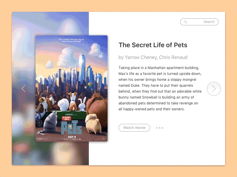 Movie Library — animated aftereffects animated animation download gif loading motion principle sketch ui ux