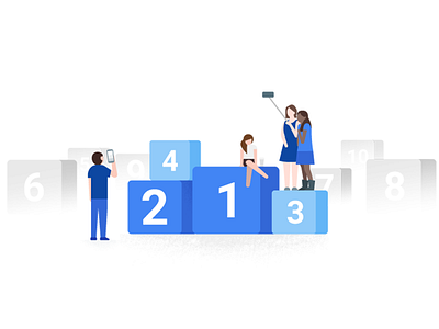 Google Trips, top spots google google trips illustration material design travel