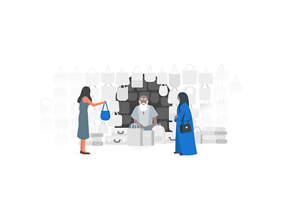 Google Trips, shopping google google trips illustration shopping travel