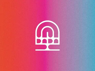 Collaboration bee color geometric line illustration logo negative space shapes vector illustration wasp