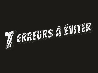 7 erreurs à éviter lettering