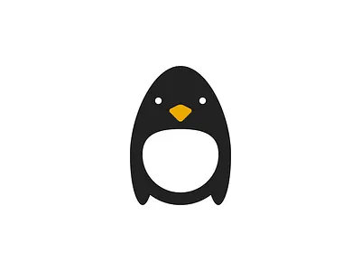 Penguin bird logo penguin