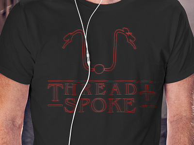 Stranger Threads T-shirt apparel banana seat bike biking cycling stranger things tshirt