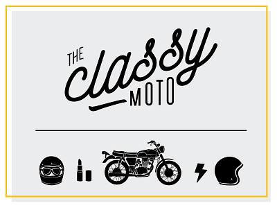 The Classy Moto bonneville illustration logo motorcycle triumph women