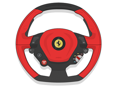 Ferrari 488 steering wheel car ferrari rari red steering wheel supercar wheel