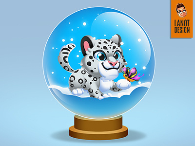 Snow Leopard illustration leopard mascotdesign snow winter