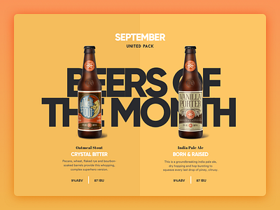 United Beers #2 beer craft design development interface layout ui ux web webdesign website