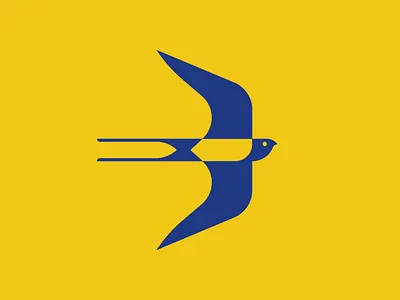 Swallow 01 animal bird brand branding icon identity logo mark swallow