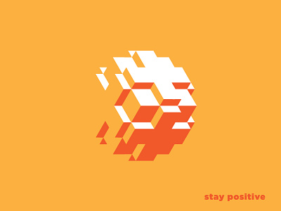 Stay Positive icon plus positive stay positive symbol