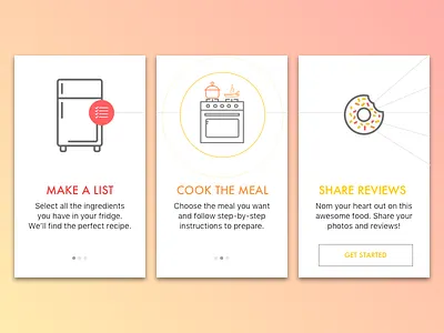 Onboarding | 023 023 daily100 dailyui food ios onboarding ui uidesign ux uxdesign
