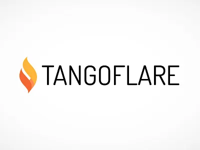 Tangoflare fire flare logo logo design logomark orange tangoflare