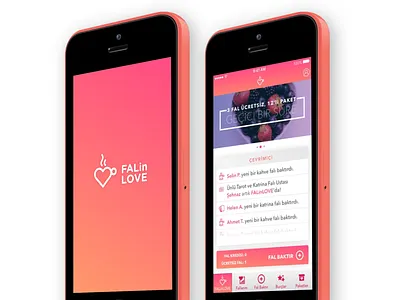 FaLinLove Mobile Design logo mobile ui