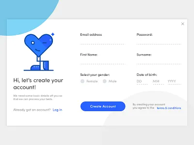Daily UI :: 001 – Sign Up create new account daily ui sign in sign up