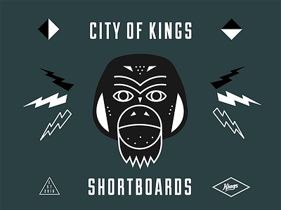 King of the Jungle chimp city monkey orangoutang poster skateboarding