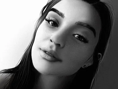 digital digital draw girl paint putylo shetch wacom