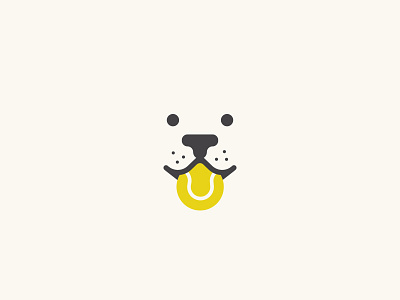 Fetch! ball dog illustration logo