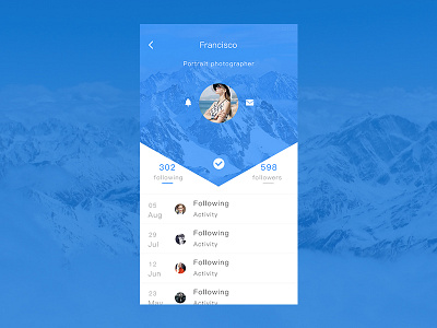 Personal information ui，app