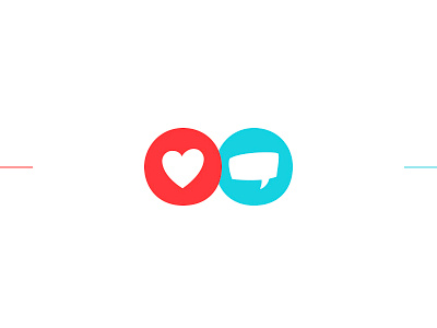 Love & Talk Icons design icon logo love minimal talk