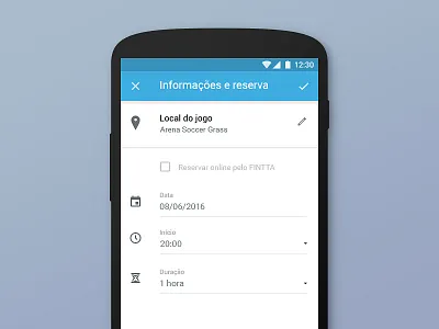 Soccer Game Editing | Android App app edit material design soccer