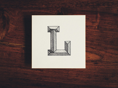 L 36daysoftype analog hand l lettering paper