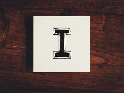 I 36daysoftype analog hand i lettering paper