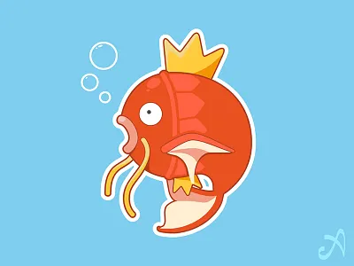 Poké Logos: Magikarp Fishing Supplies fish fishing graphic design logo magikarp poke pokemon