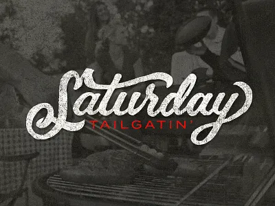 Tailgatin american football football fun goodtype lettering saturday tailgating