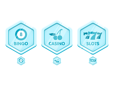 Some shiny badges :) badge bingo casino design gambling graphicdesign icon icons illustration logo slots