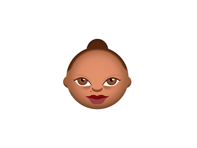Aline is a emoji! illustration vector