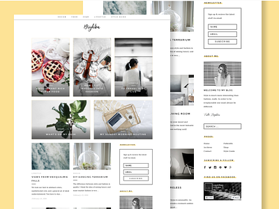 Brighton theme WIP blog etsy magazine template theme wordpress