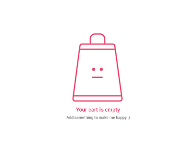 Empty cart illustration android empty cart empty state illustration ios placeholder