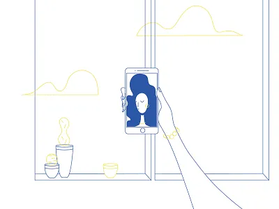 That good light. cloud explore illustration linear photoshop plant selfie strokes vector