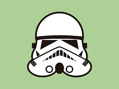 Stormtrooper Minimalist art character colors design flat icon illustration star stormtrooper vector wars