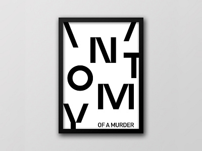 Anatomy Of A Murder anatomy design film flyer graphic minimal movie poster print simple