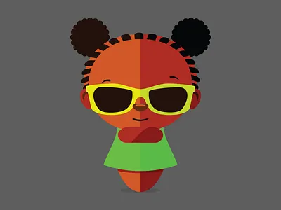 Emoji Girl 03 african emoji flat girl vector