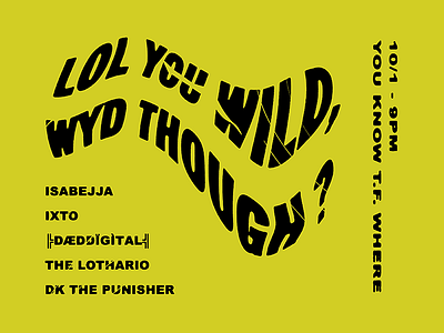 You Know T.F. Where - Poster 1 album art baltimore flyer graphic design hip hop music poster rap